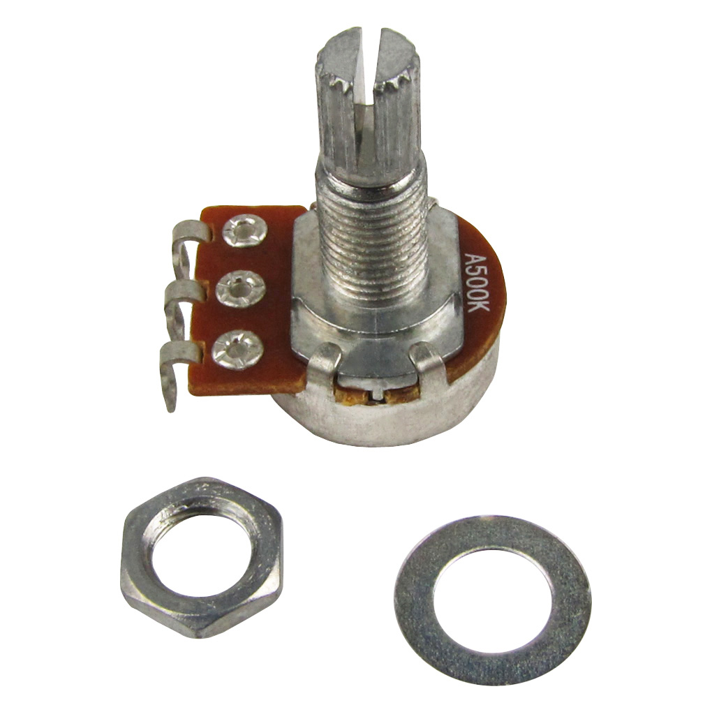 Guitar Potentiometers 8pcs A500K - Long Split Shaft, 6mm Diameter, For ...