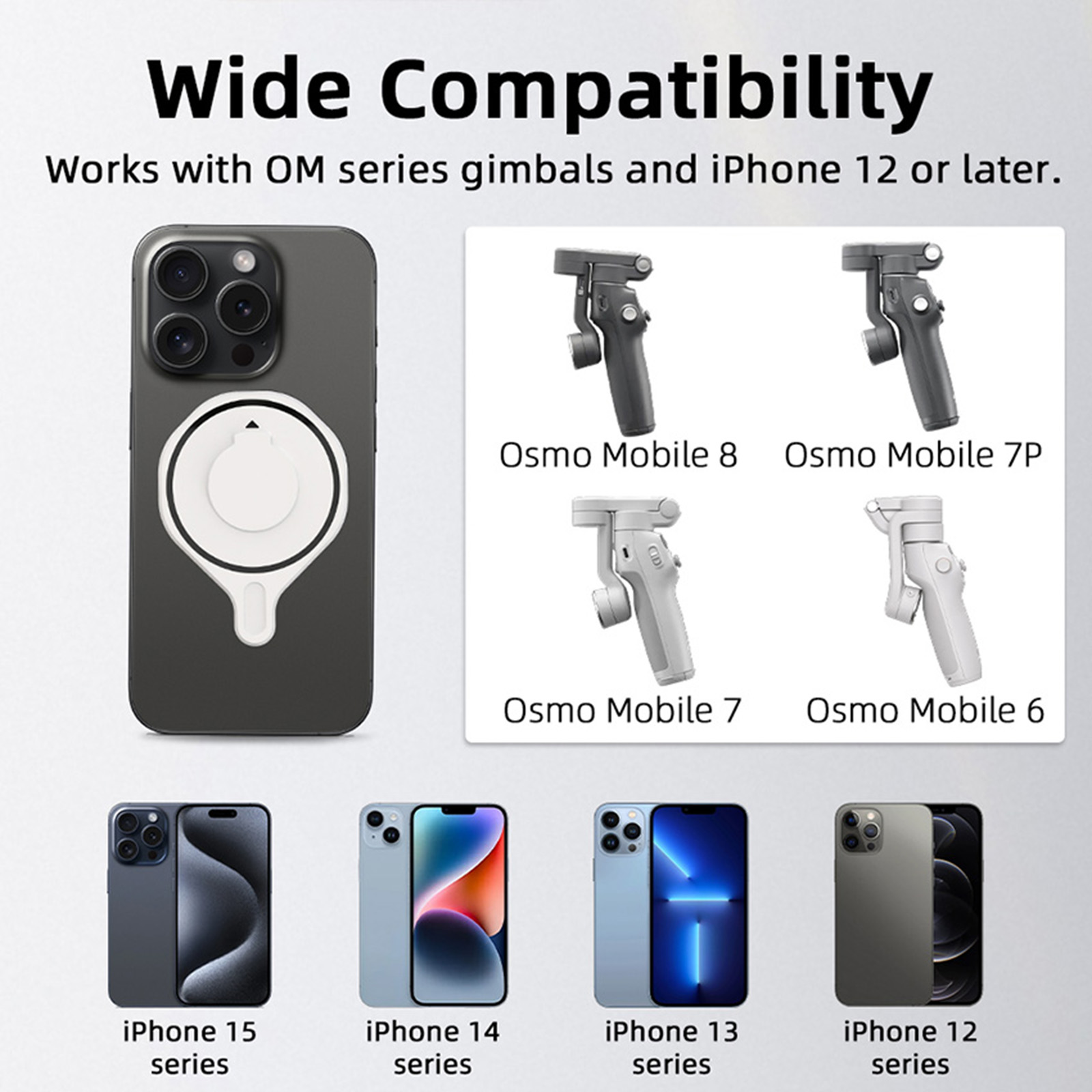 【美品】DJI Osmo Mobile 6 専用ケース＋MagSafeマウント Amazon.co.jp: MagSafe対応 DJI OSMO Mobile 6/5/4 SE マグネット