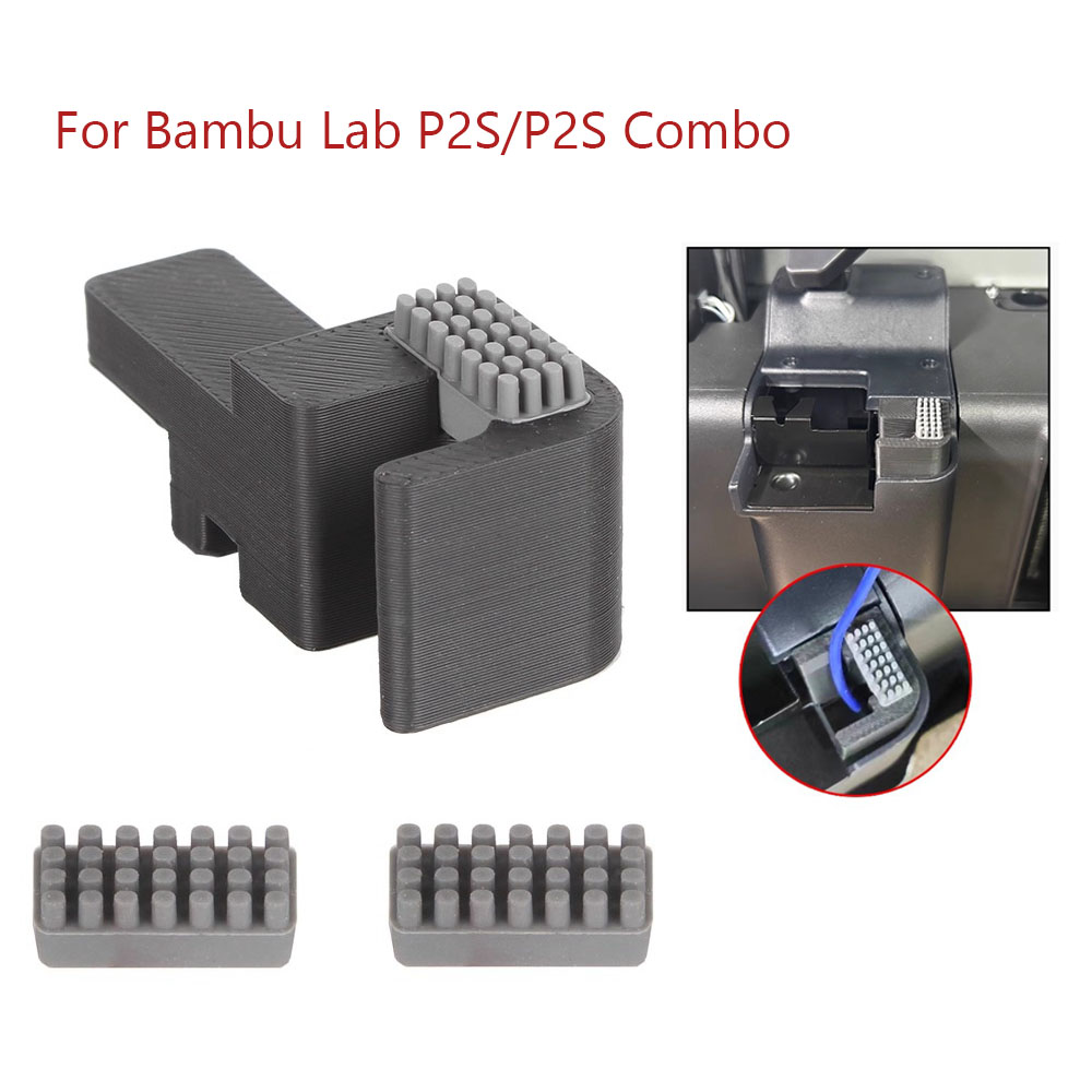 Nozzle Brush Silicone Wiper Mounted Scrubber For Bambu Lab P2S/P2S
