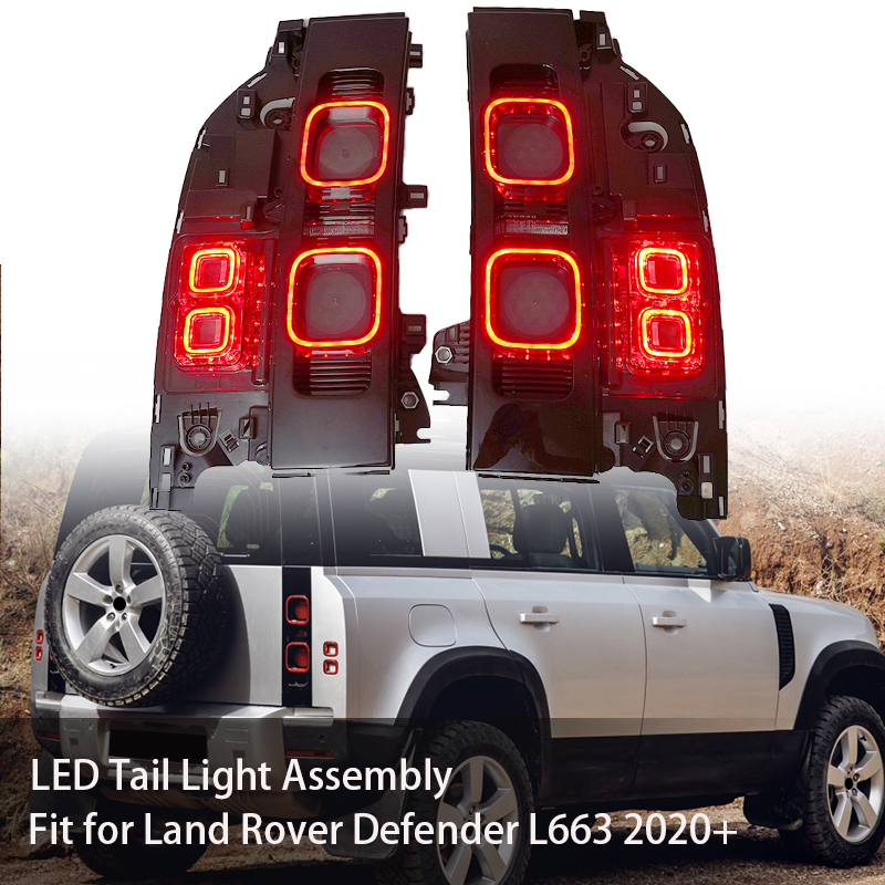 【限定特価】 Red Left+Right Rover Land For Lights Rear Light Tail Side カーオーディオ