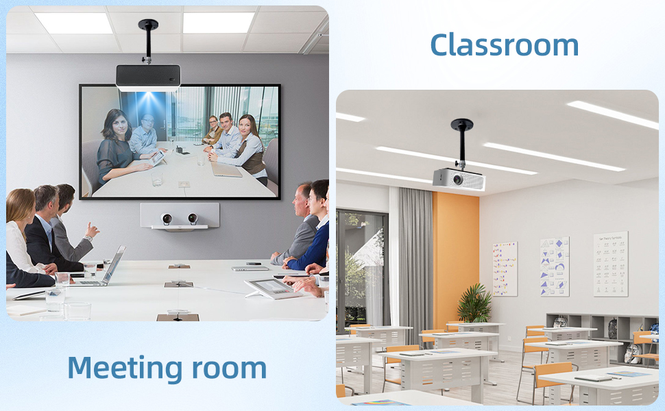 Universal Projector Wall Ceiling Mount, Mini Ceiling Wall Projector Mount Hanger, Small Projector Holder for Projectors CCTV DVR Camera with 360°Rotatable Head and Thread Adapter, 6.9 Inches Universal Projector Wall Ceiling Mount, Mini Ceiling Wall Projector Mount Hanger, Small Projector Holder for Projectors CCTV DVR Camera with 360°Rotatable Head and Thread Adapter, 6.9 Inches