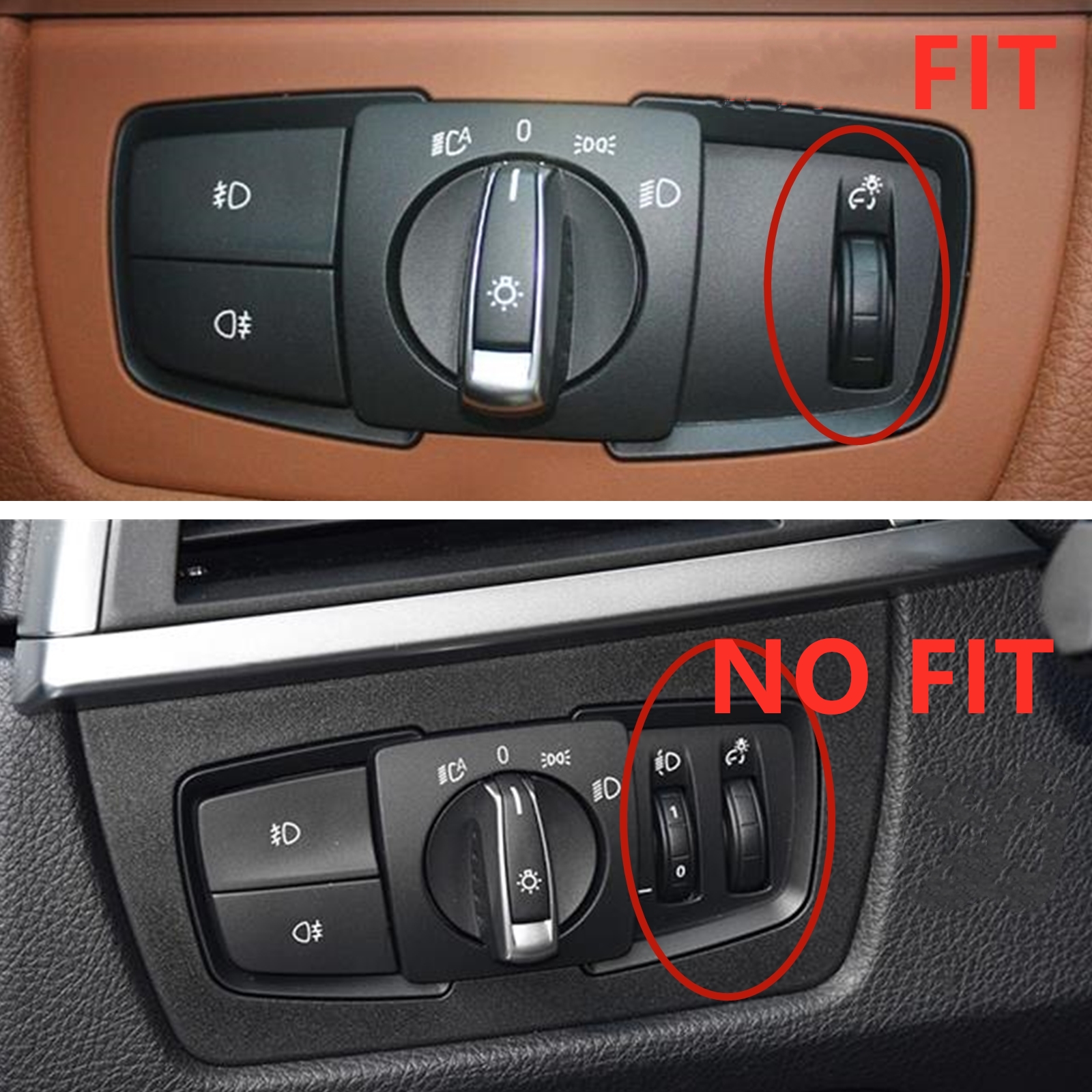 For BMW F20 F21 F30 F32 F33 Headlight Switch Button Panel Cover