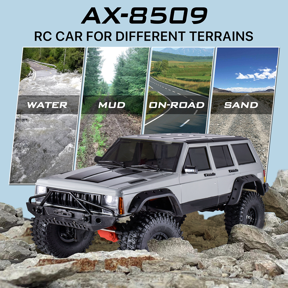 AUSTARHOBBY AX-8509 2.4G 4WD 30KM/h Brushed 1/10 RC Car Crawler