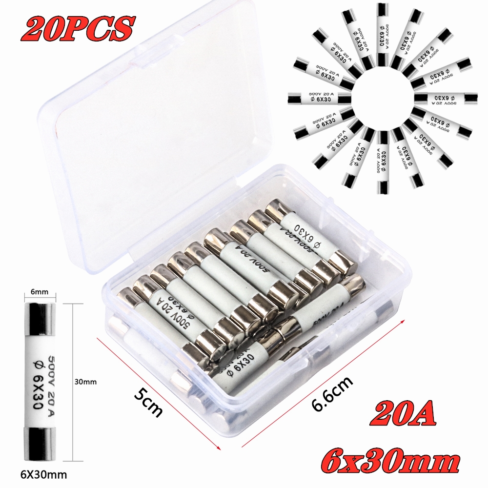 100Pcs 5x20mm Quick Blow Ceramic Tube Fuse Assorted Kits Fast Action Fuses #Buy
