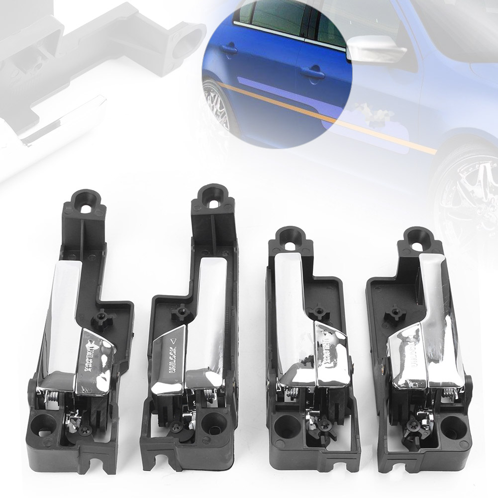 Details About Set 4 Chrome Interior Door Handle For Ford Fusion Lincoln Mkz Milan Front Rear