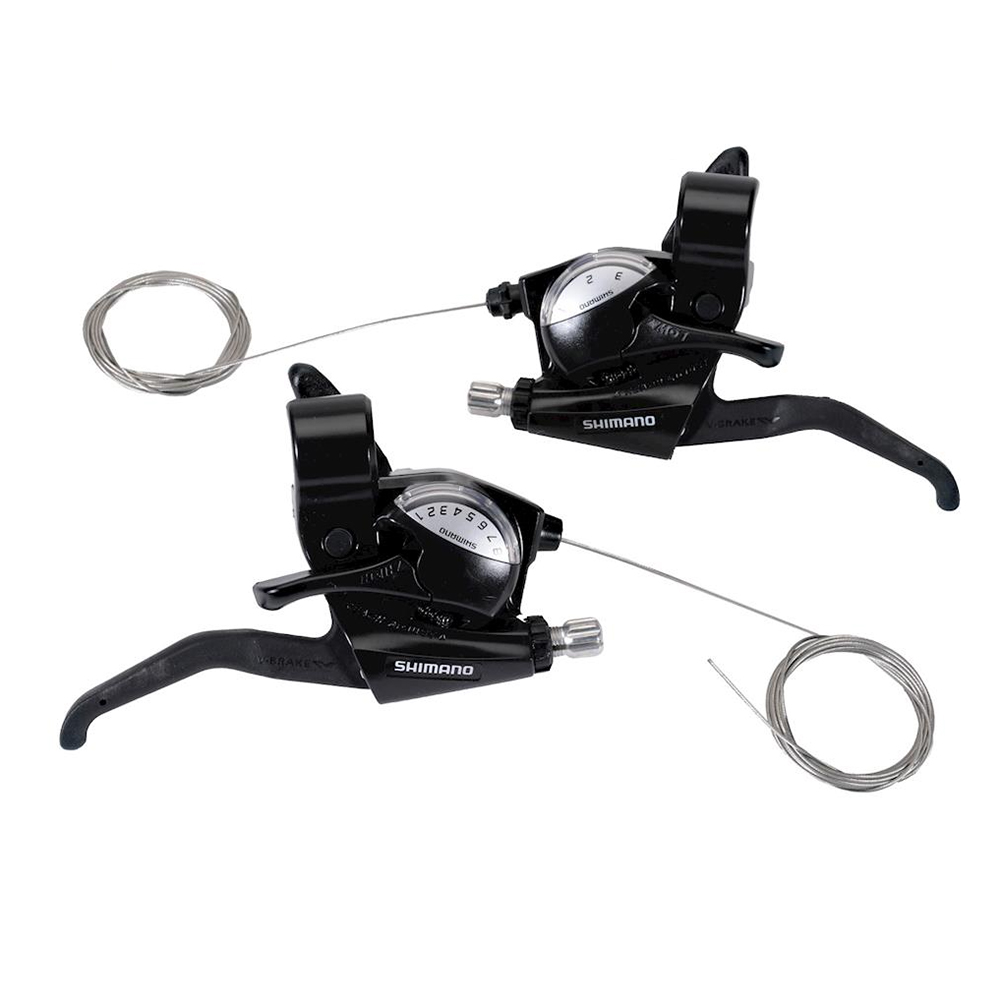 pair brake and shift levers st-ef40-2s 3x8 speed SHIMANO bike mtb gear