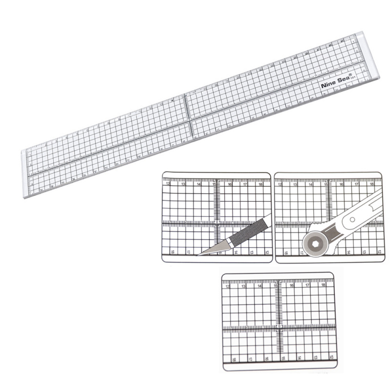 30cm Acrylic Patchwork Sewing Ruler Grid Cutting Template Transparent Hot 710378227908 eBay