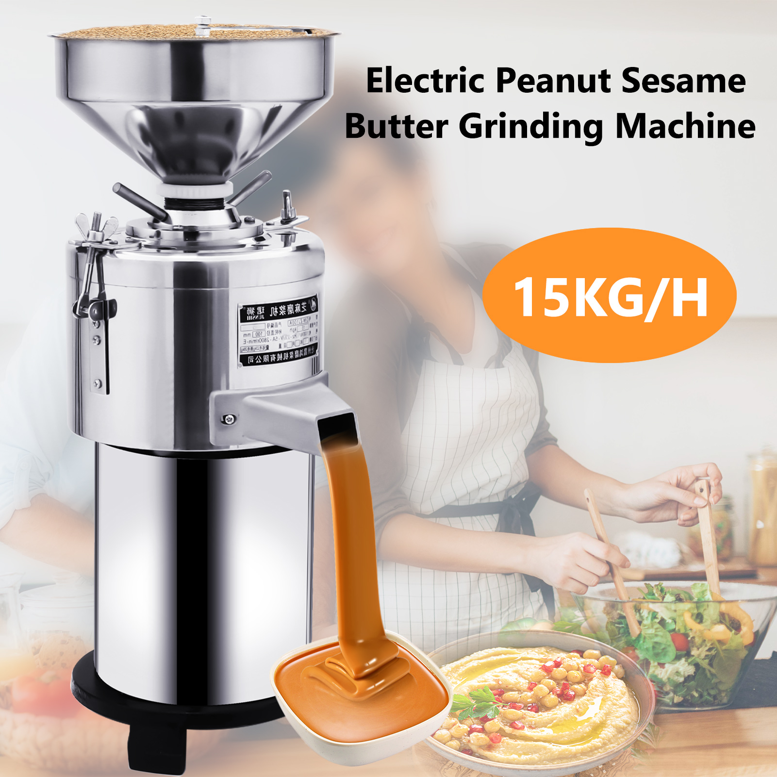 Commercial Peanut butter Maker Sesame Butter Mill Grinding ...