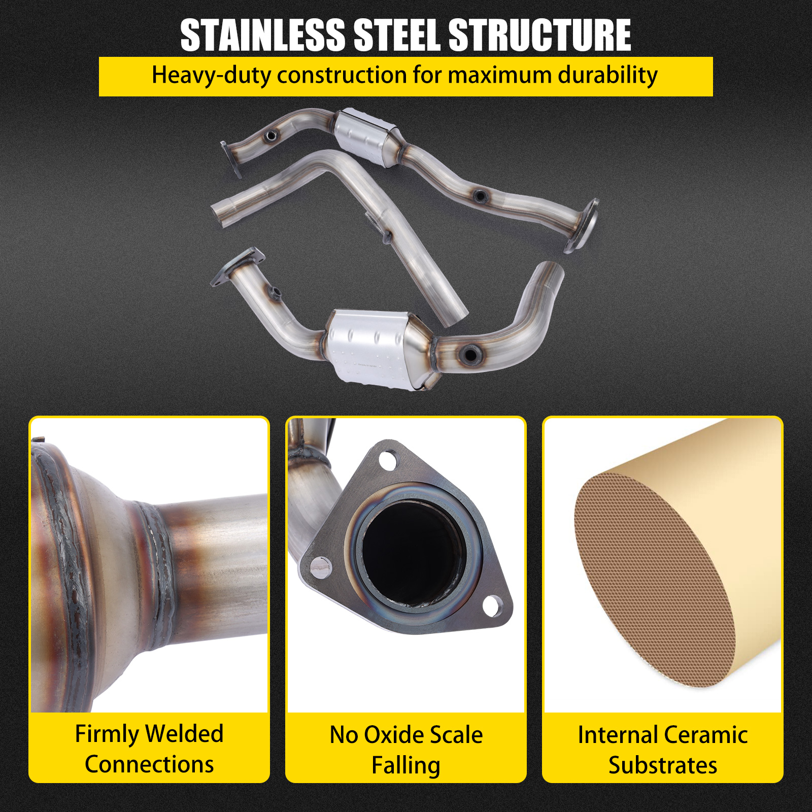 50382&50383 Catalytic Converter For Hummer H2 6.0L 2003 2004 2005