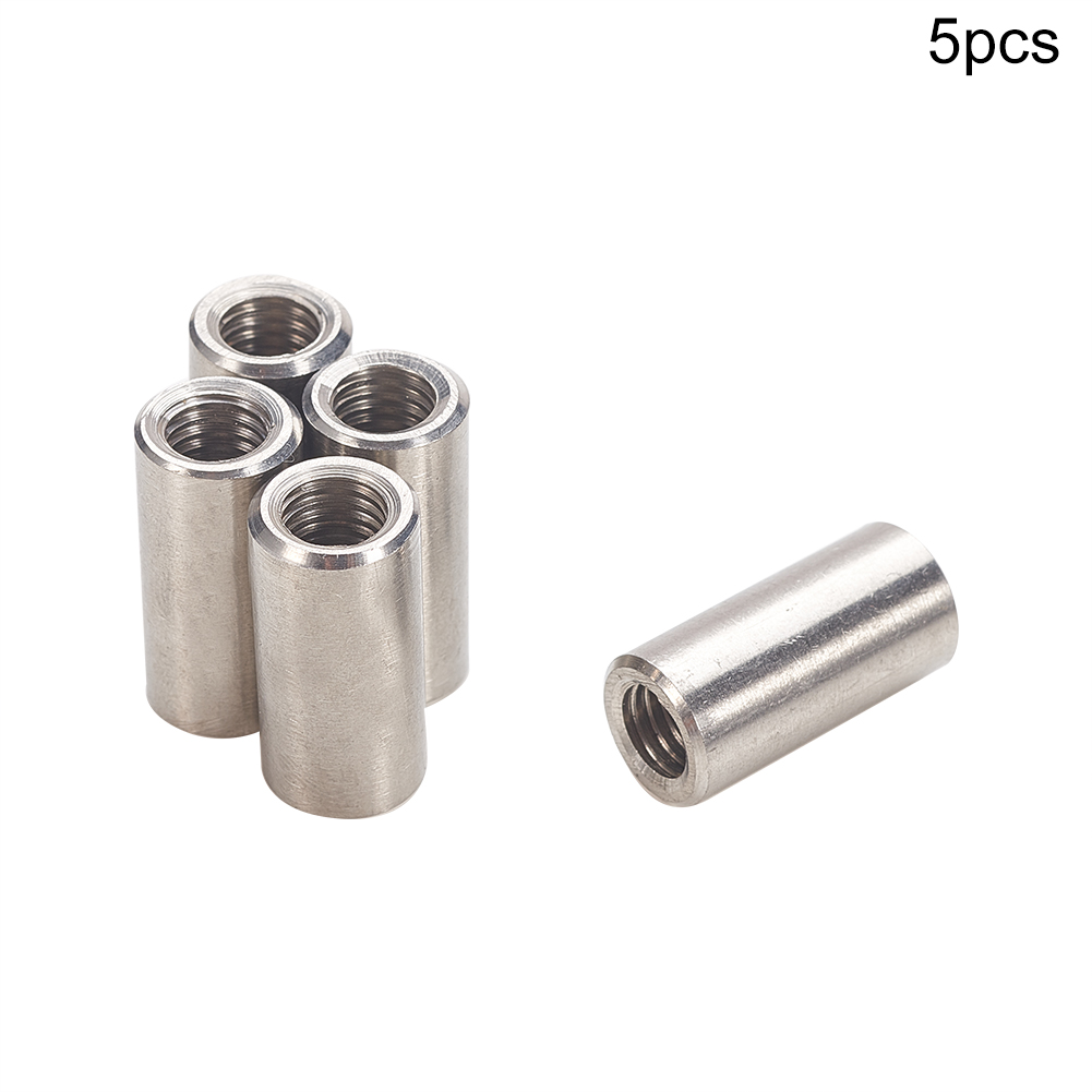 304 Stainless Steel Round Threaded Studding Long Nuts Rod Bar Sleeve ...