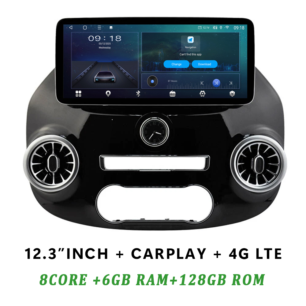 Android 14 Car Stereo For Mercedes Vito W447 – 12.3 Inch, Wireless CarPlay, Android Auto, Backup Camera