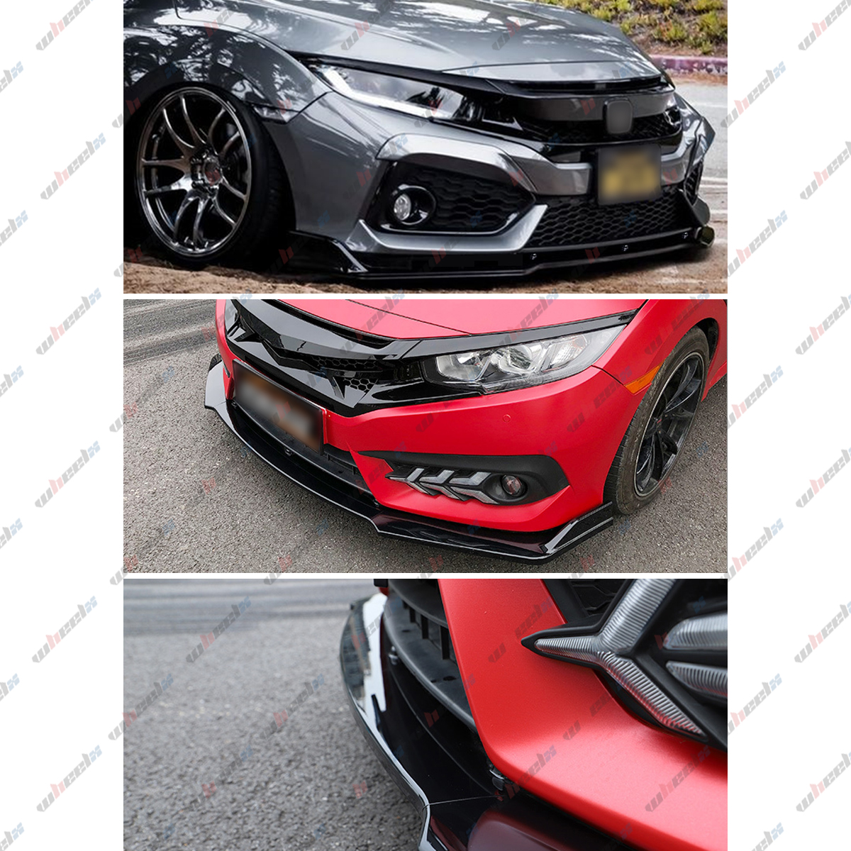Front Splitters,Front Bumper Lip,Front Bumper Spoiler,for Honda Civic 11 2021 Front Splitters,Front Bumper Lip,Front Bumper Spoiler,for Honda Civic 11 2021
