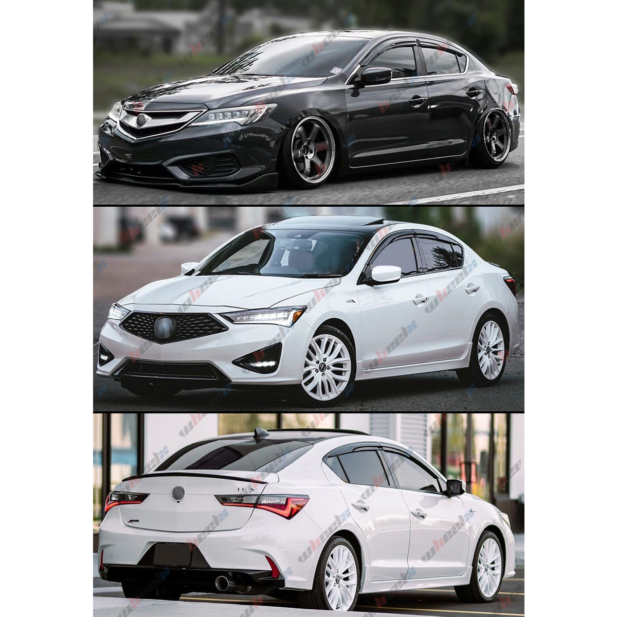 TuningPros Outside Mount Window Vent Visors Rain Guards Compatible With Acura TL 2004-2008
