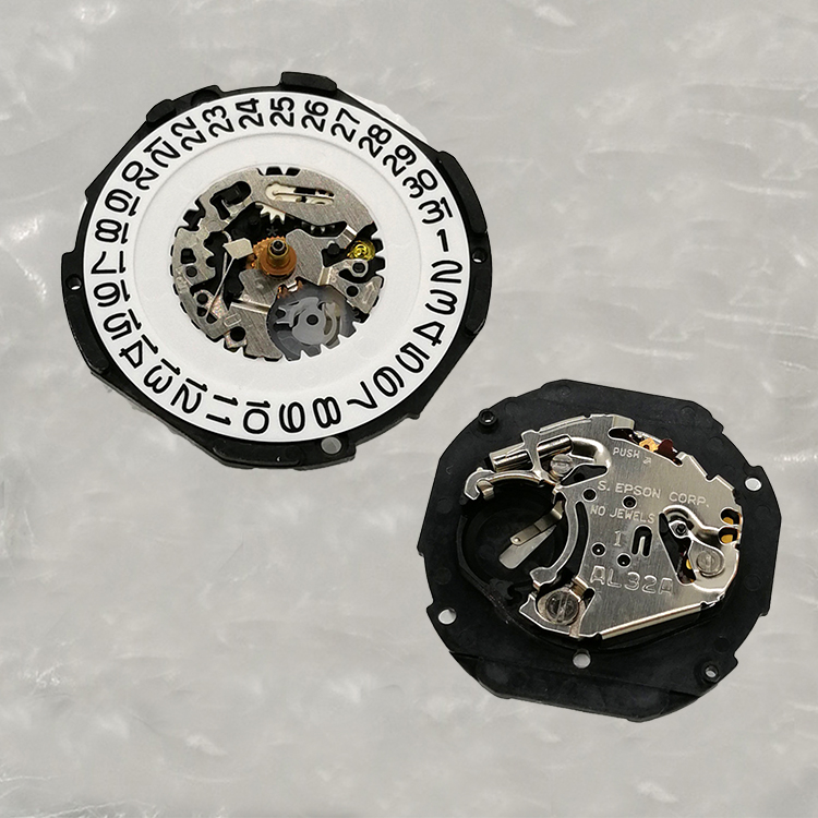 For Epson AL32 AL32A AX32 Quartz Watch Movement Calendar at 3 O
