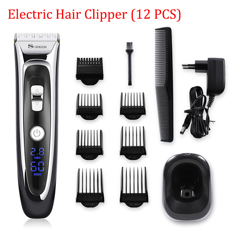 Details Zu 12pc Electric Hair Clipper Trimmer Hair Cutting Machine Shaving Kit Rechargeable
