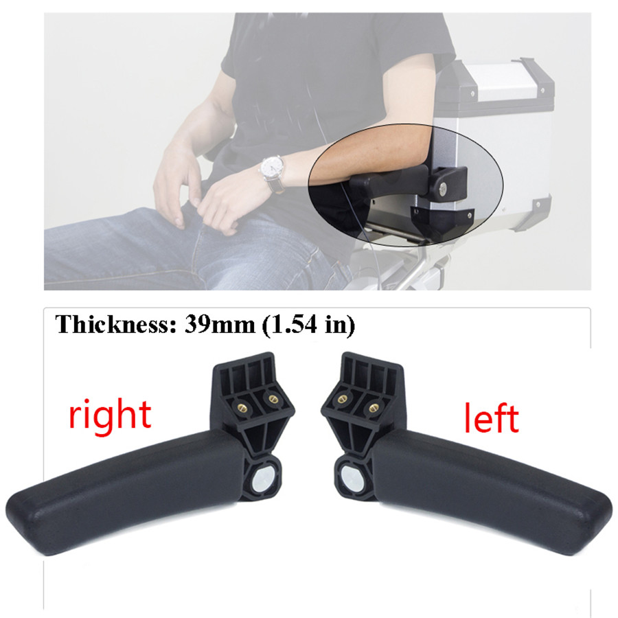 KKmoon Rear Box Passenger Armrest Aluminum Drilling Required For BMW R1200GS LC Adventure G310 GS F800GS ADV Tail Box MT-09 Tracer
