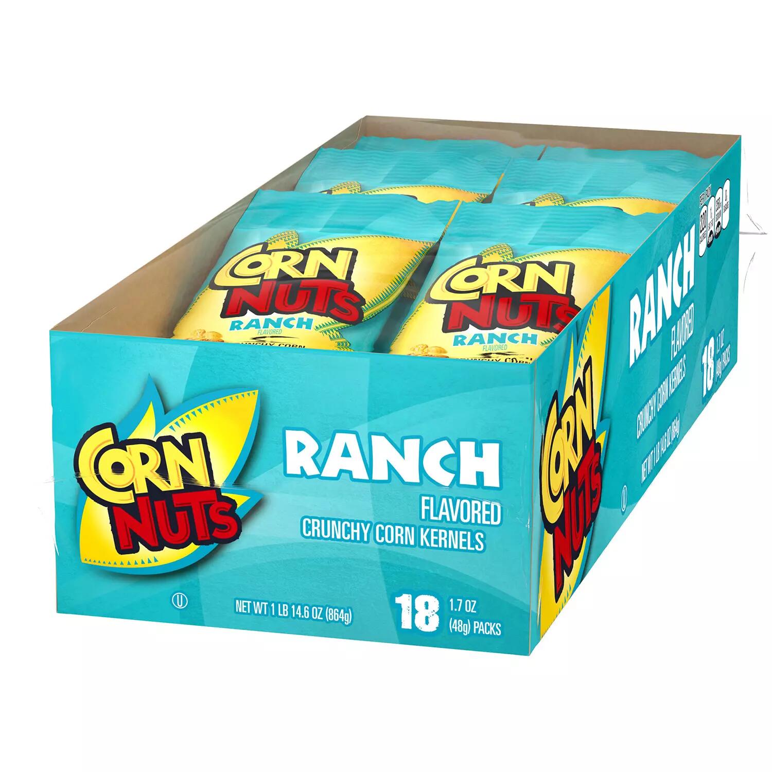 Download 2 Pack Corn Nuts Ranch Crunchy Corn Kernels (1.7 oz. Pouches, 18 ct.) | eBay