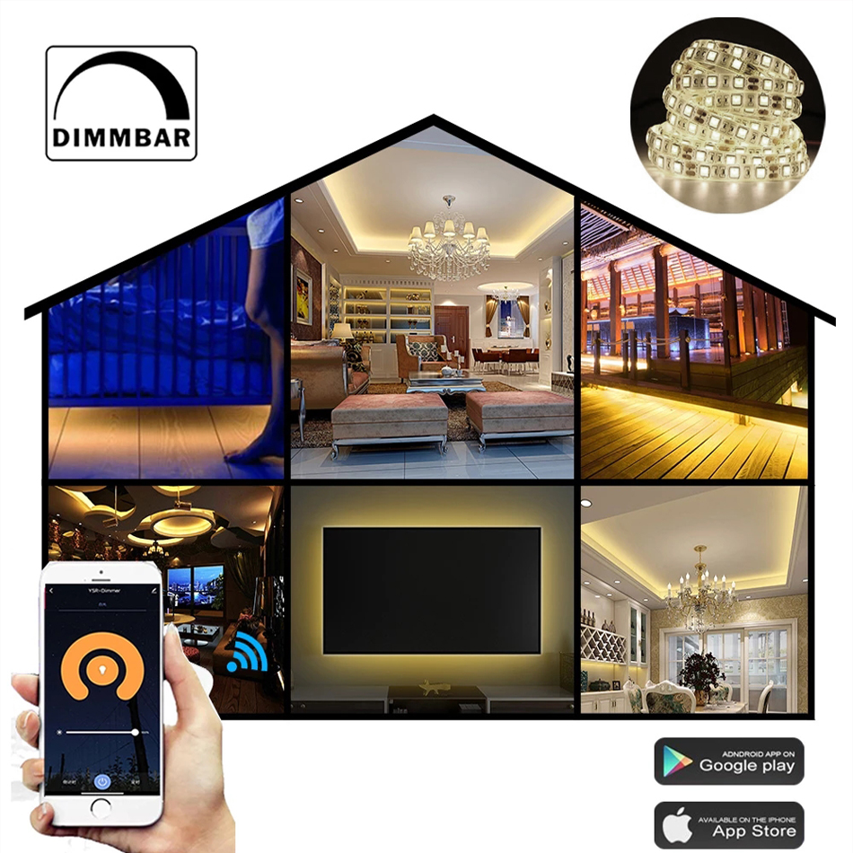 Dimmer per strisce led 12/24V 10A Comando Wi-Fi tramite Smart Life App