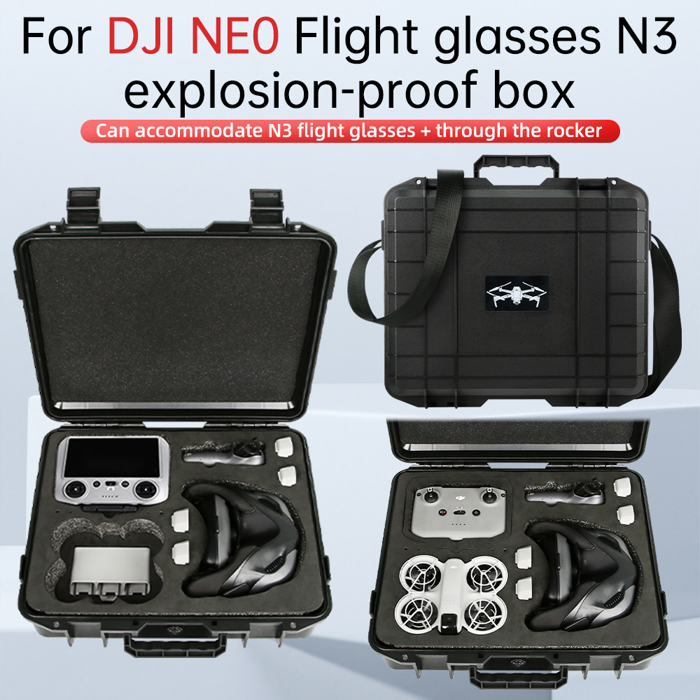 thumbnail image 2 of DJI Neo Goggles N3 Carrying Case Backpack - Protective EVA Storage For Drone Accessories & Equipment 2 of 4