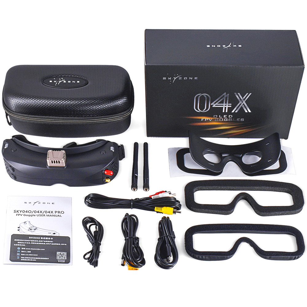 SKYZONE 04X PRO FPVゴーグル SKYZONE SKY04X PRO OLED 5.8G 48CH Steadyview Receiver