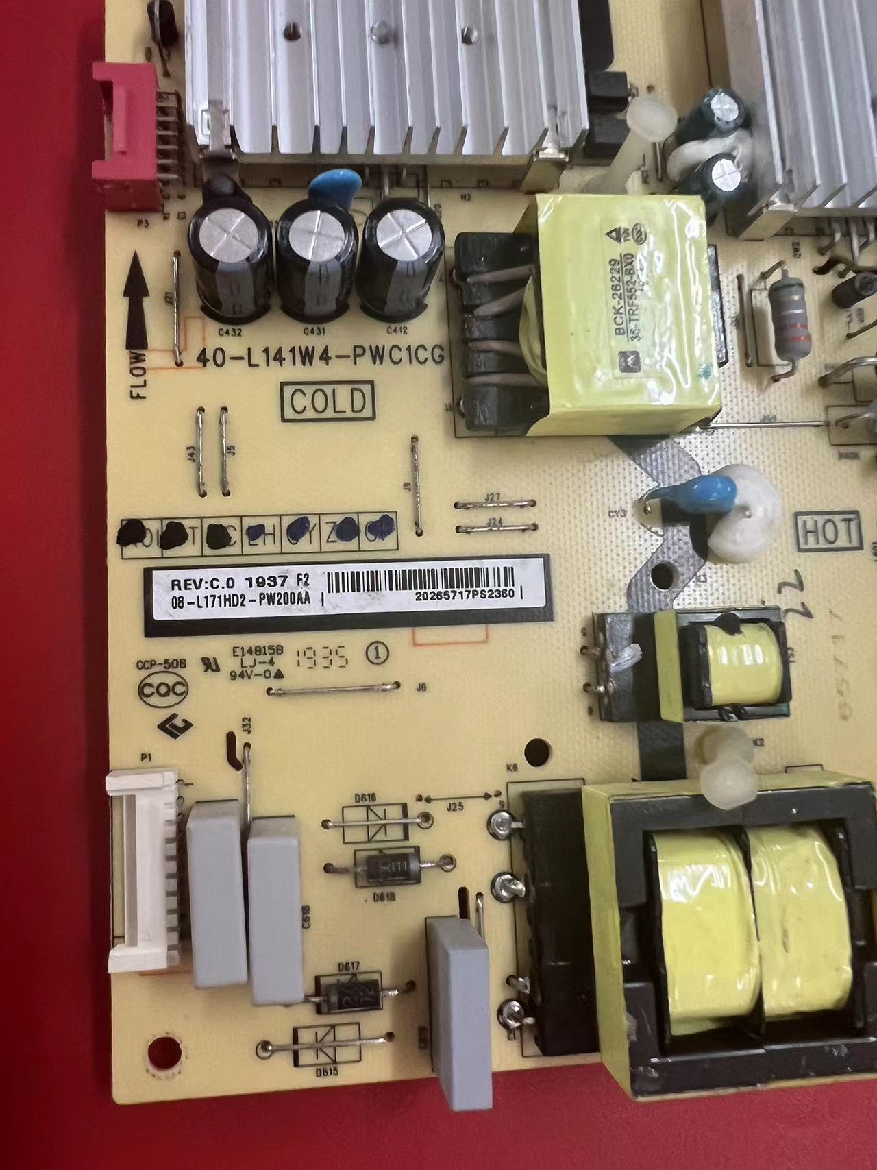 40-L141W4-PWC1CG Power supply board FOR TCL 08-L171WD2-PW200AA | eBay