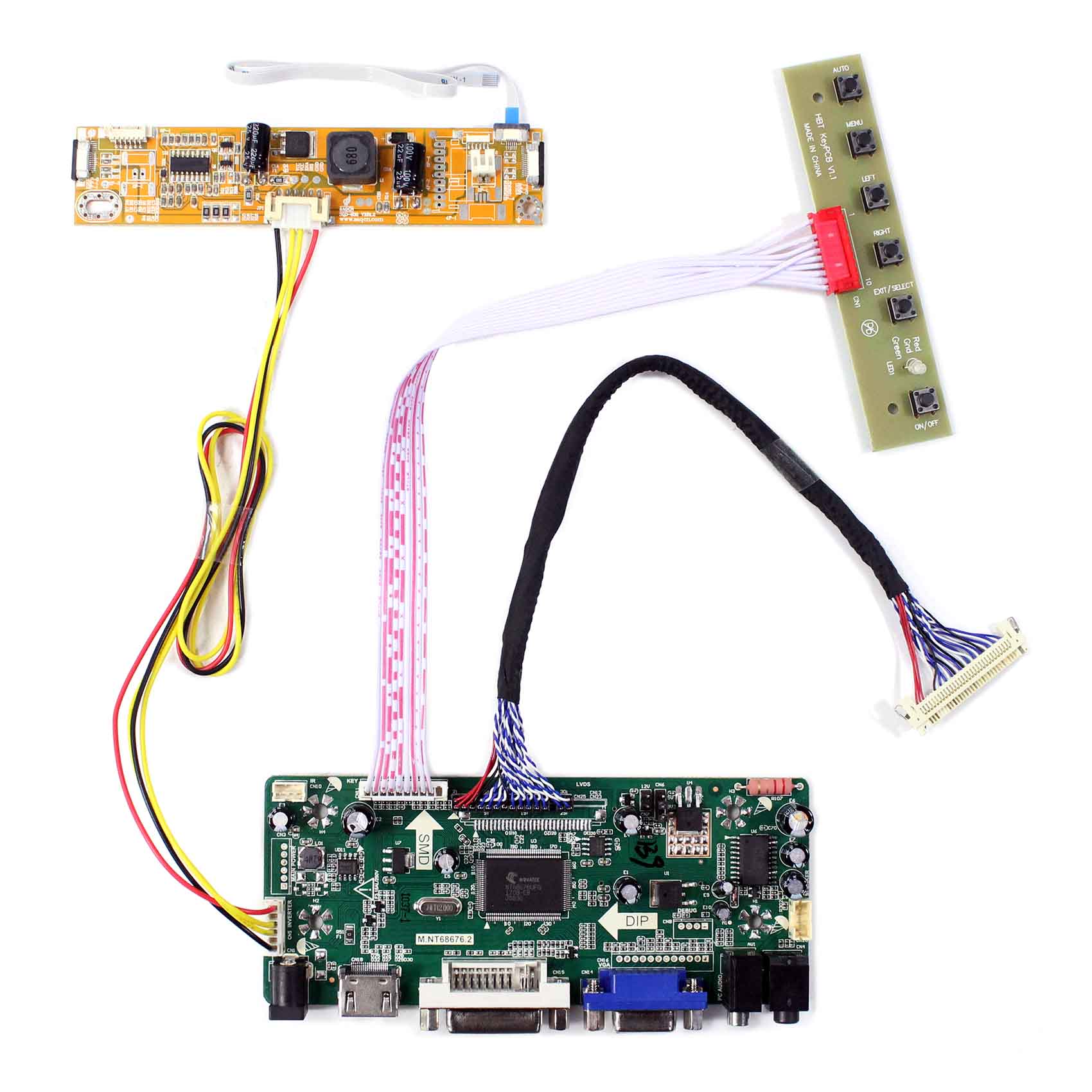 VGA DVI Audio Lcd Driver Controller Board For LP140WH2-TLA1 LP133WH2-TLA2