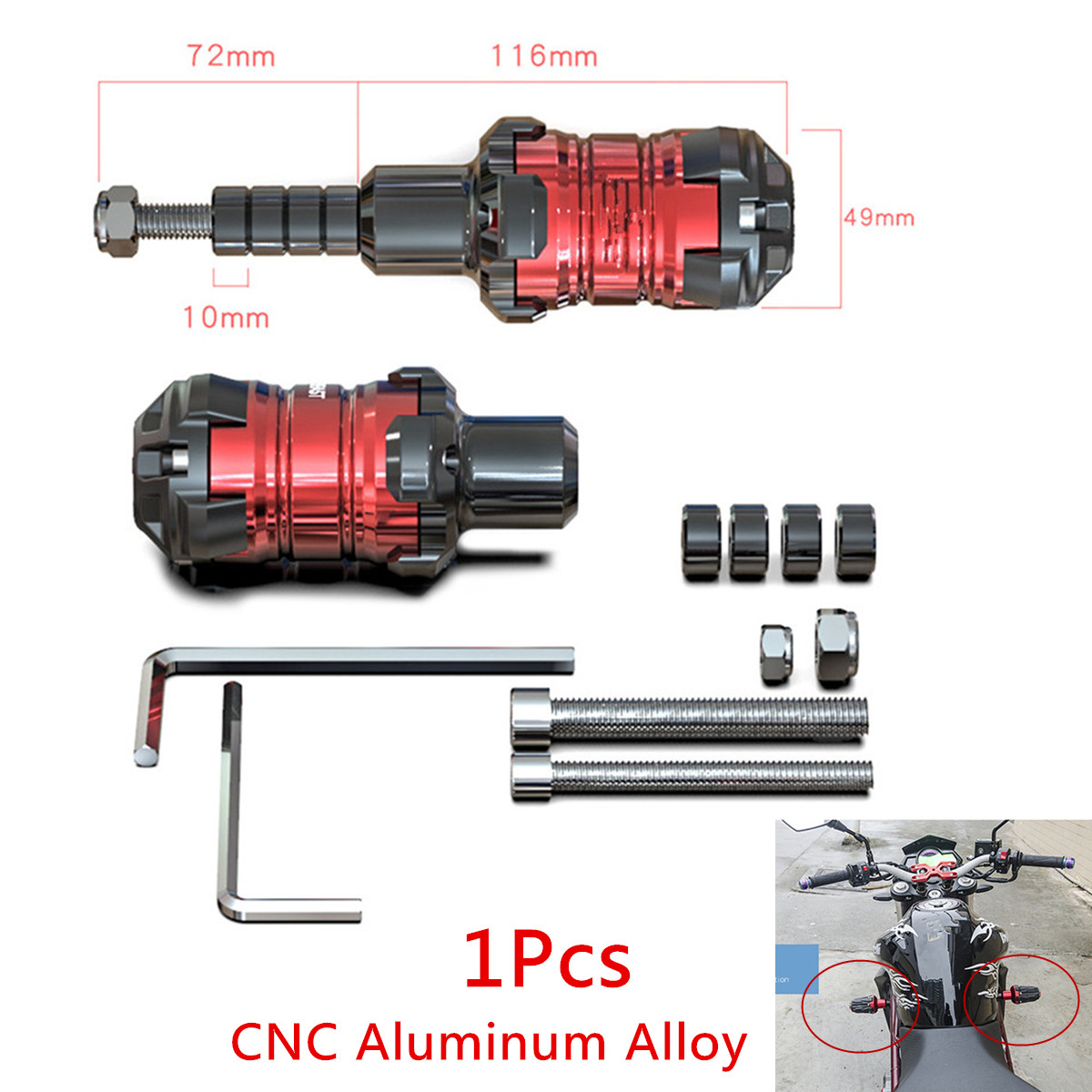 universal motorcycle frame sliders