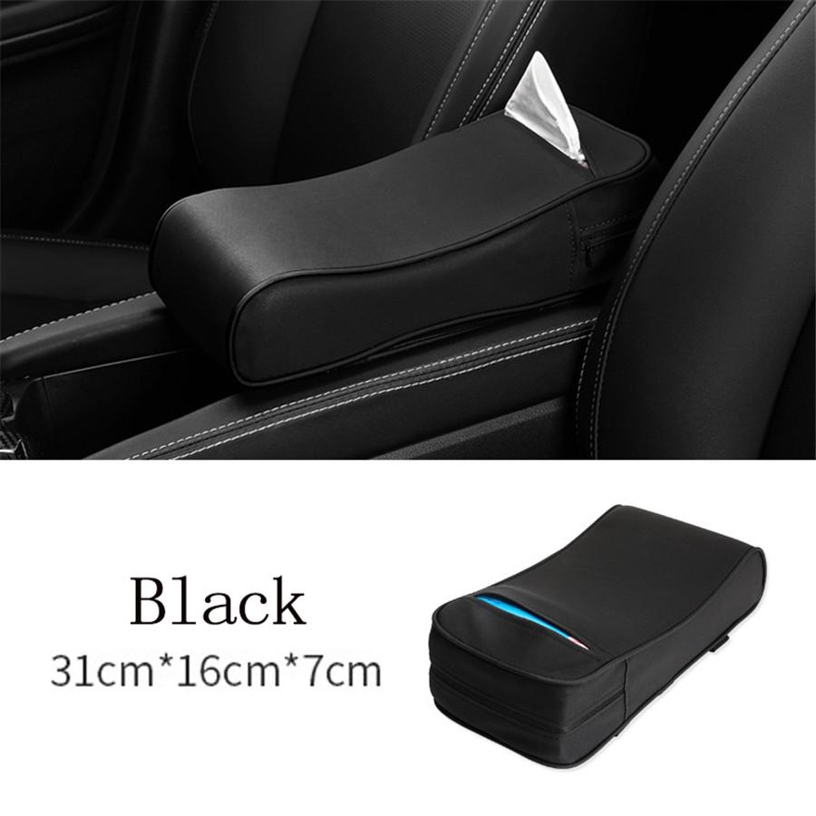 Car Memory Foam Leather Cover Mat Center Console Armrest Cushion Seat Box  Pad