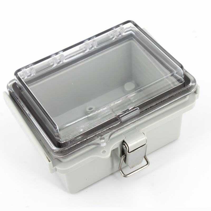 IP67 Waterproof Enclosure Electronic Case Clear Cover Hinged Lid