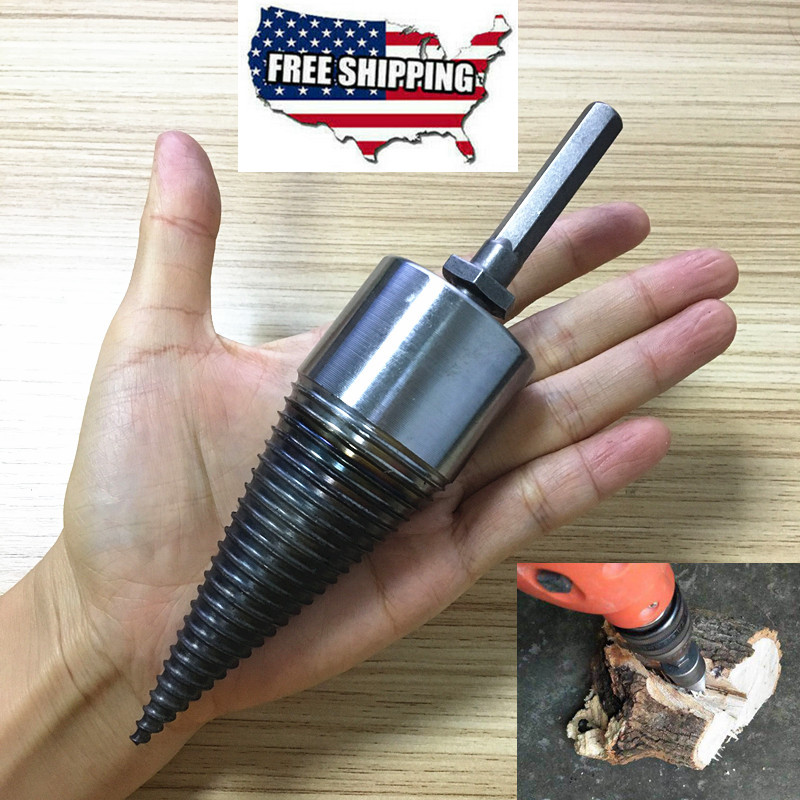 Sharp Wood Drill Bit Splitter Screw Thread Splitting Cone Twist 42mm