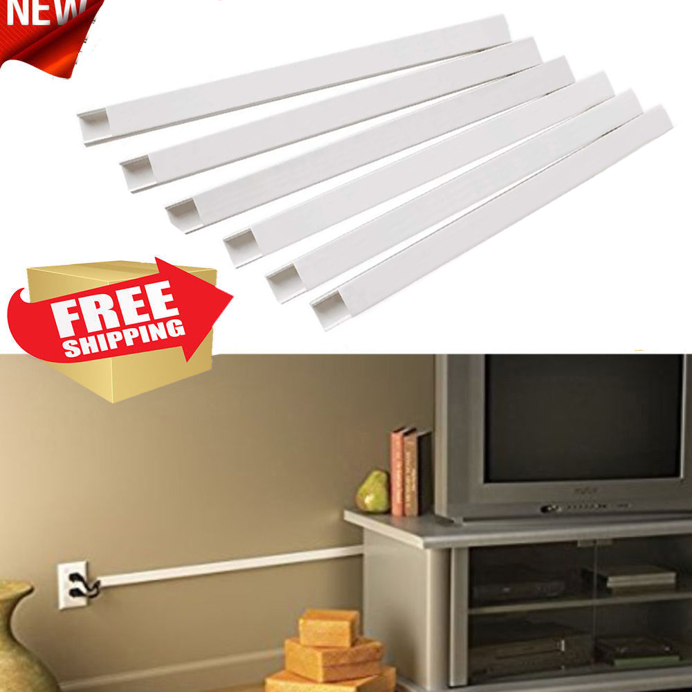 Cable Concealer On Wall Cord Cover Raceway Kit Hide Wire