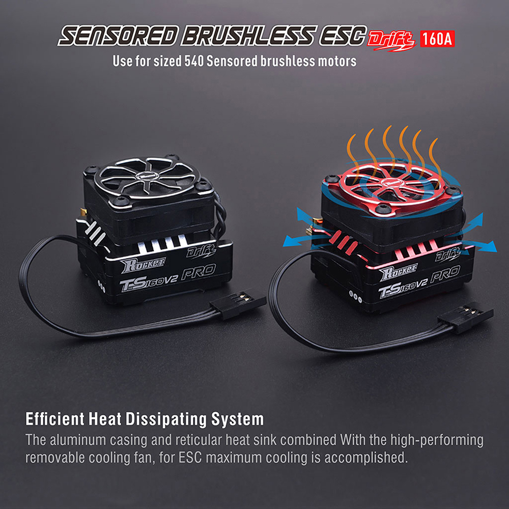 L*H様 ROCKET RC THUNDER 540 & ESCセット Rocket-RC Thunder 540 Sensored Brushless Motor & TS160A ESC