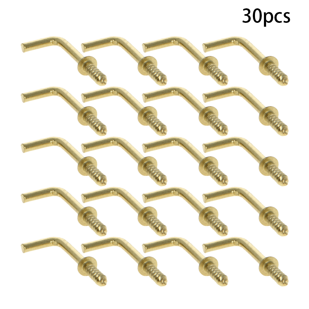 7 Shape / L Shape Screw Hooks SelfTapping Screws Hooks Gold Color