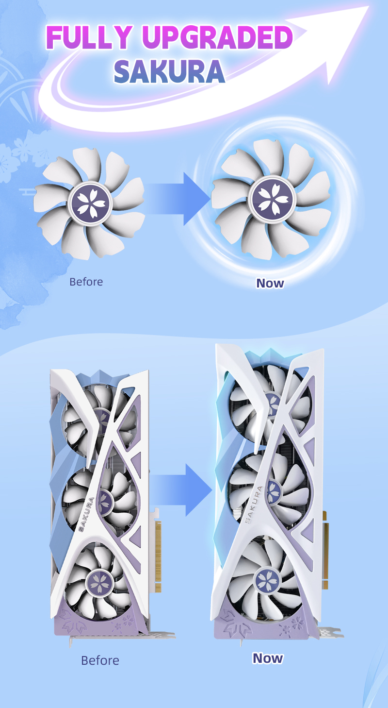 NVIDIA YESTON RTX4070 Ti SUPER - Sakura 16G/256bit/GDDR6X