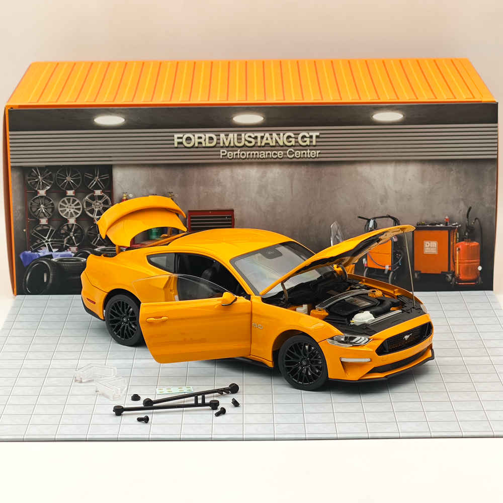 DM 1/18 Scale Model Replicas GT 2019 Orange Fury RHD Diecast Gifts