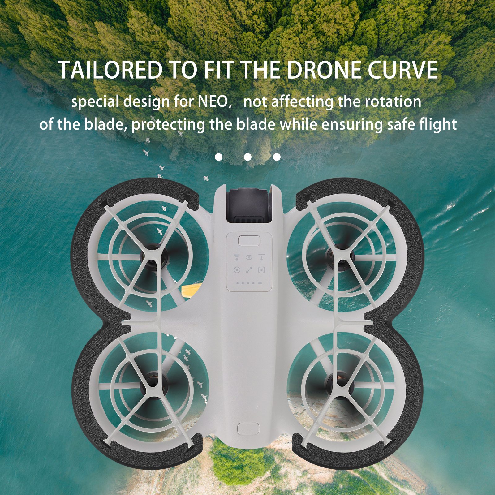Dji Neo Drone Propellers Guard Protector For DJI NEO Prop Bumper ...