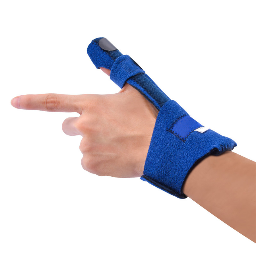 Blue Universal Adjustable Trigger Finger Splint Protector for Treat ...