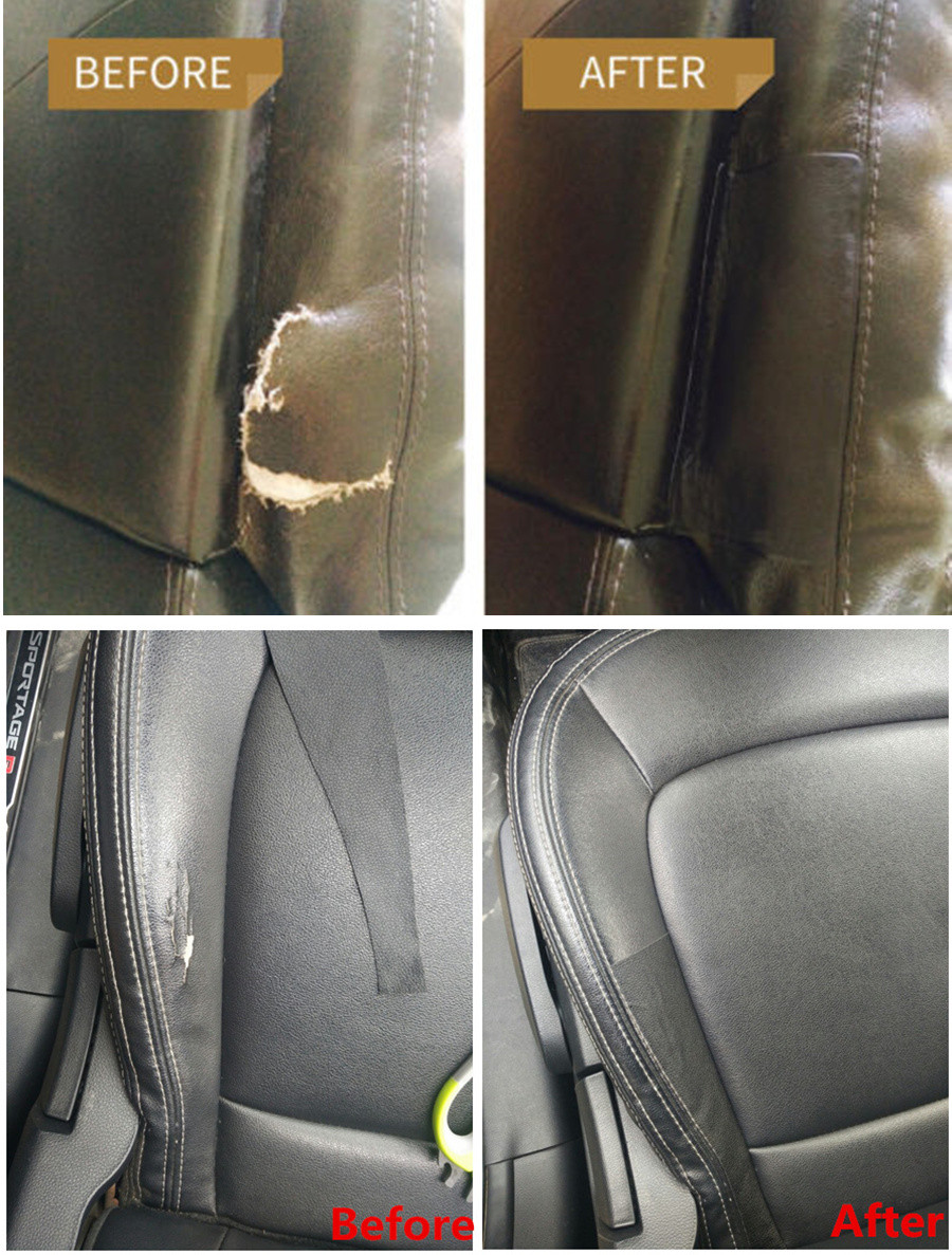 Leather Repair Patch First Aid Fix Rips Car Seat Sofa Furniture