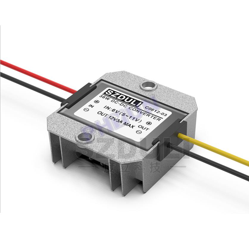 Convertisseur élévateur DC 6V Vers 12V - Module étanche 3A 36W - Pour Voiture, Bateau, Camping