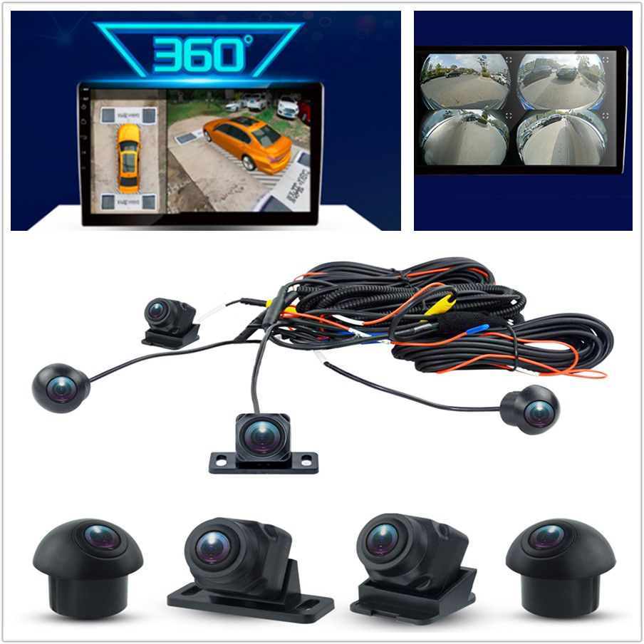  Cámara 3D 360 Car Bird View System 4 Cámara 360 720P Compatible  para Sony 225 Trasero/Delantero/Izquierda/Derecha 3D 360 Cámara para Radio  de Coche Android : Electrónica