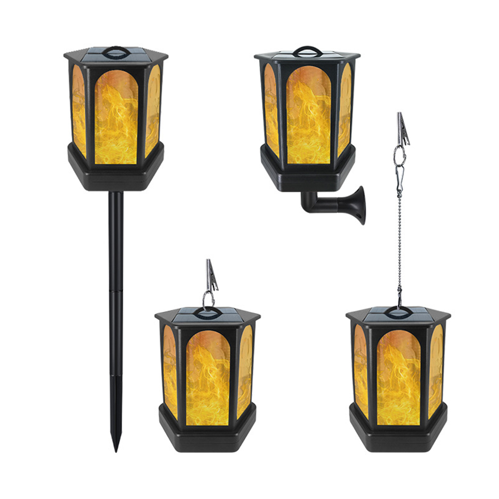 LED Solar Flame Light Gartenhof Rasenlampe Wasserdicht