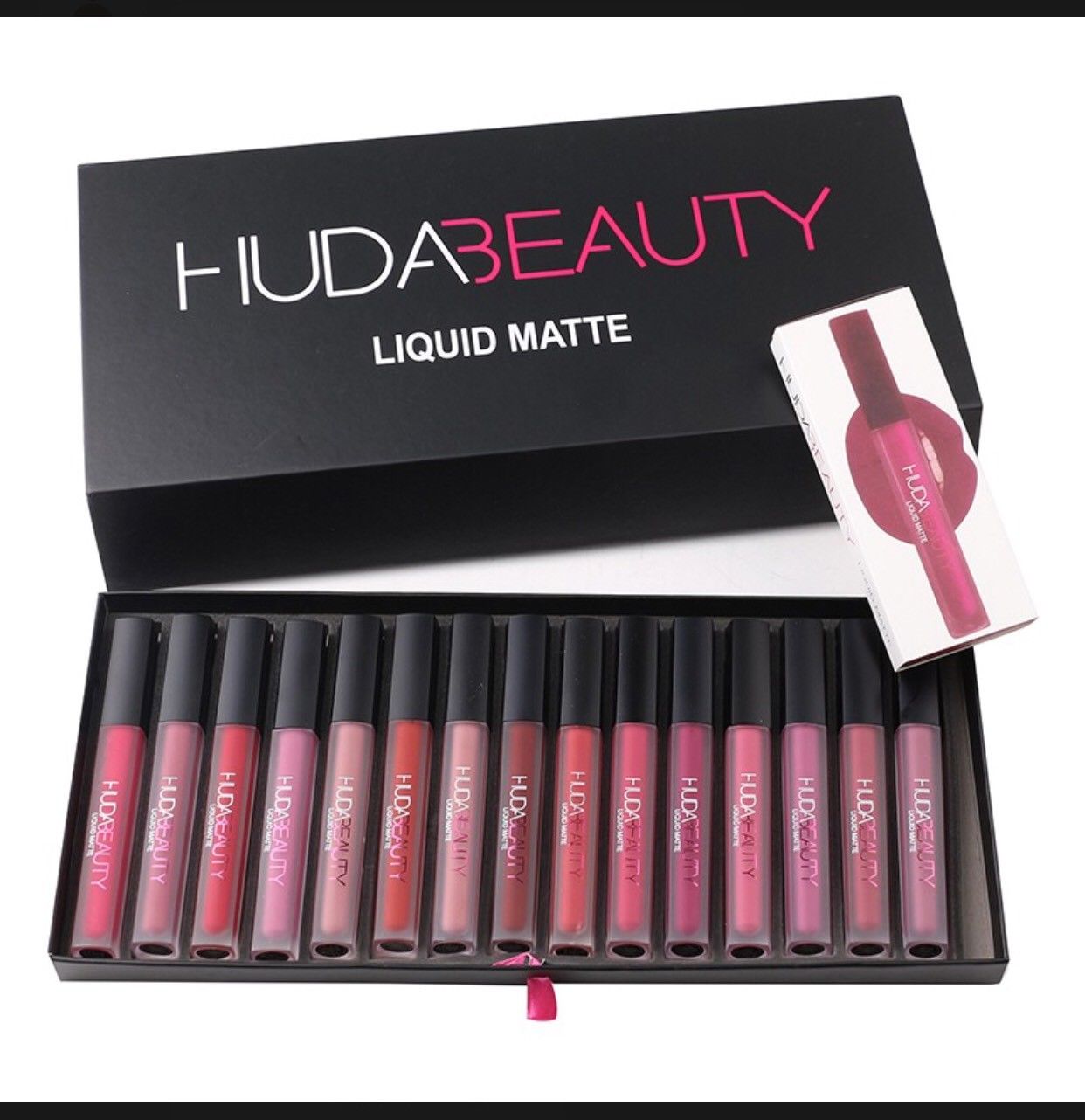 16pcs Huda Makeup Liquid Beauty Matte Full Collection Sets Shades Kit