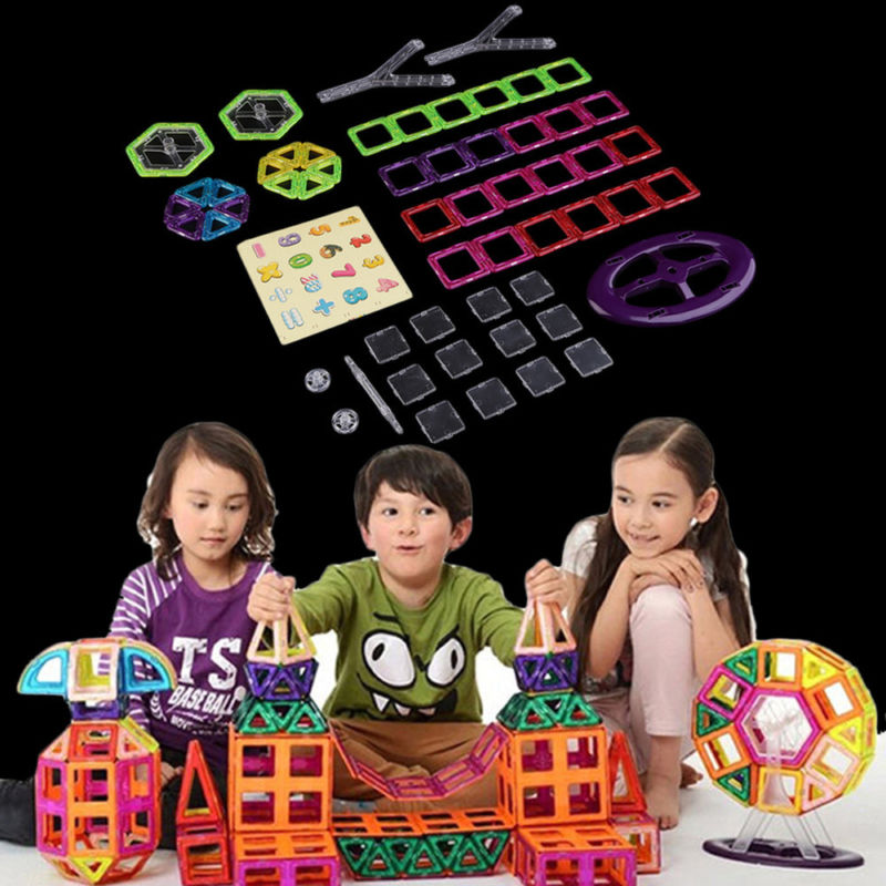 22/25/36/38/40/46/52pcs Children Educational Blocks Magnetic Building Toys mini 