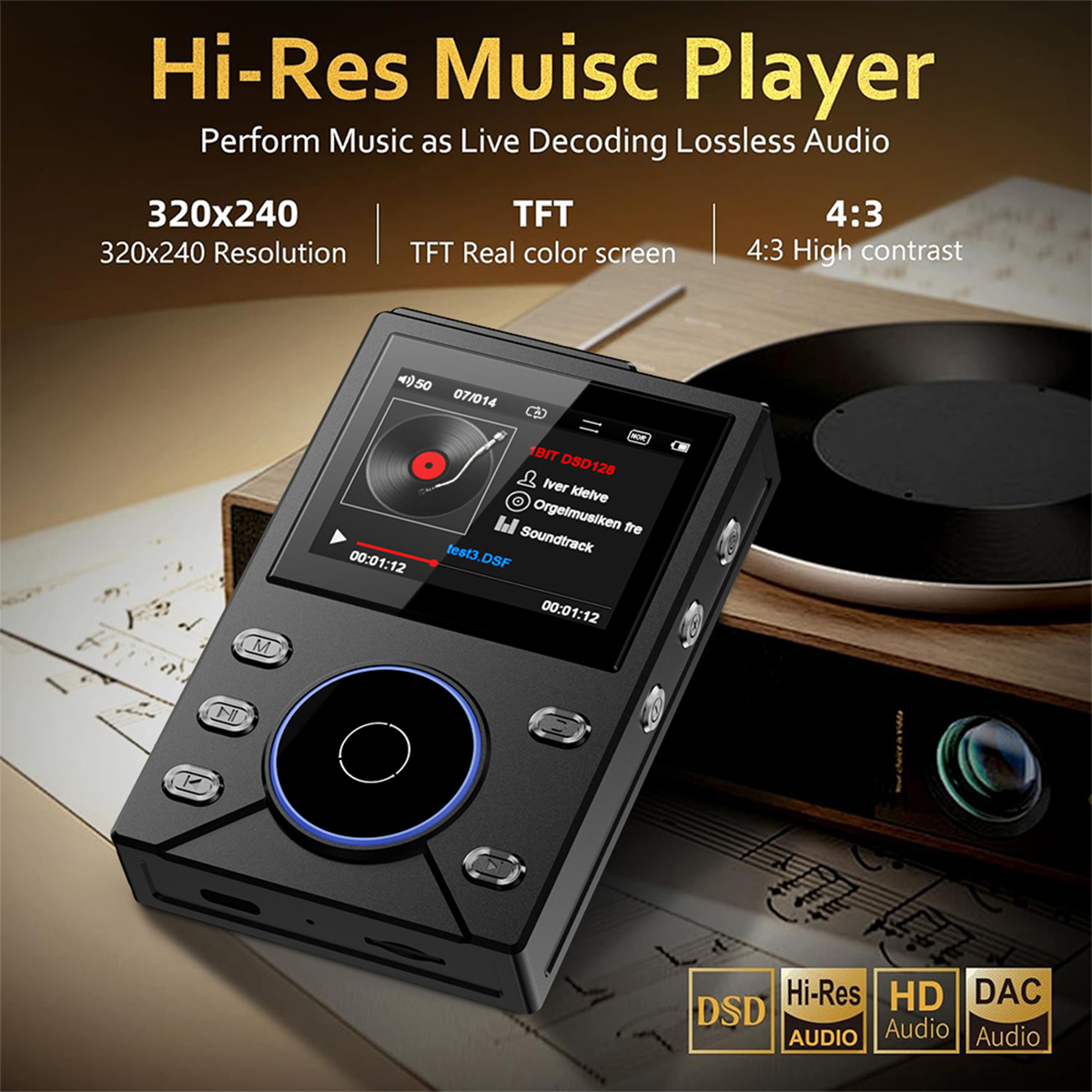 Portable USB Digital MP3 Music Player LCD Screen Support