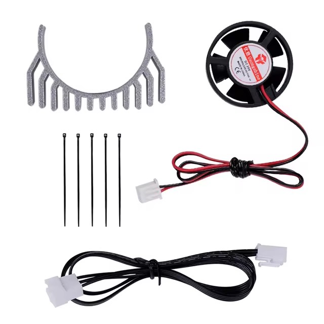 EXTRWORY 2x Extruder-Motor-Kühlkörper Für K1 Max & K1C – Aluminium, 36 Mm Pancake-Motor, Einfach Aufdrücken