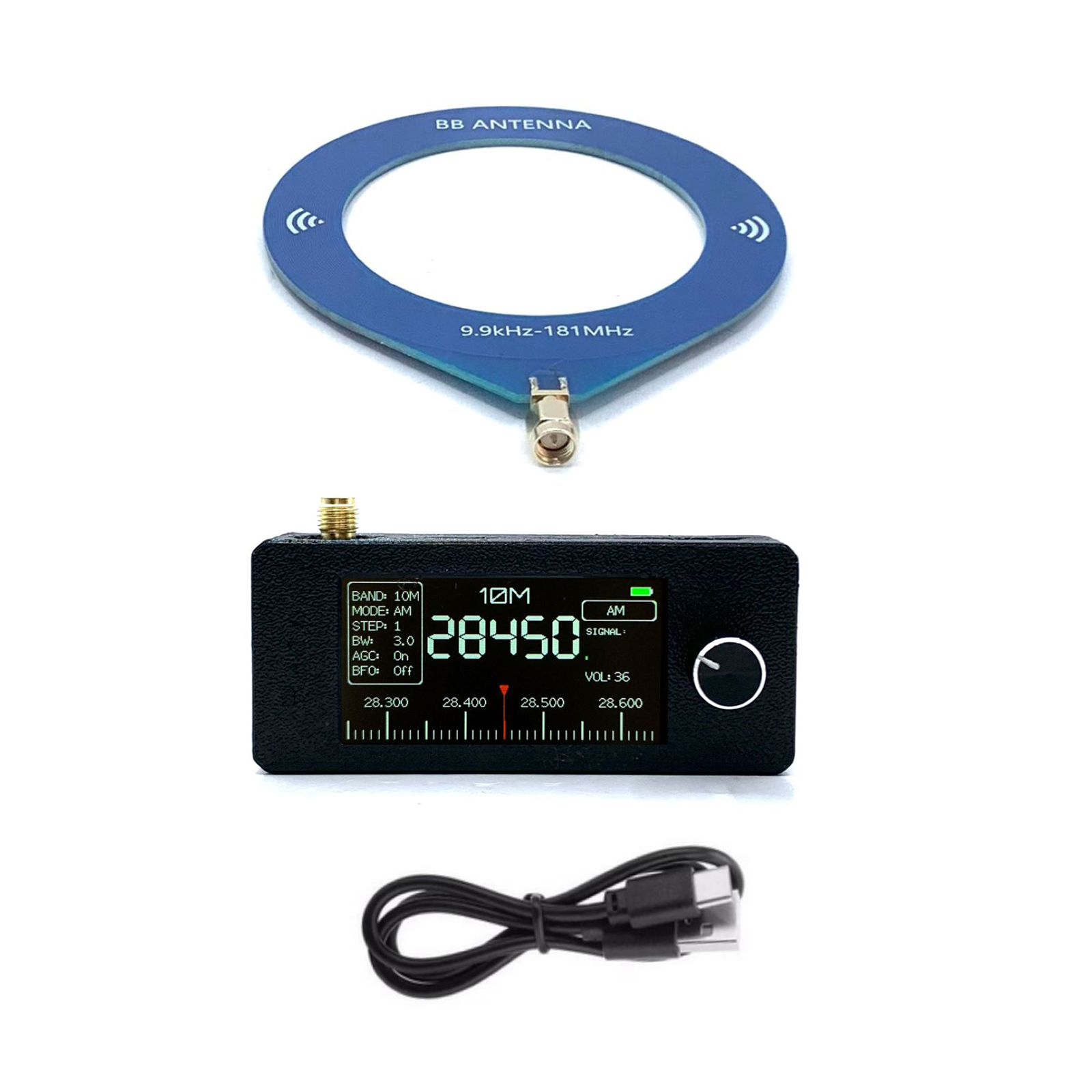 HEBEOT MINI SI4732 Receiver 1.9 IPS High-definition Color Screen
