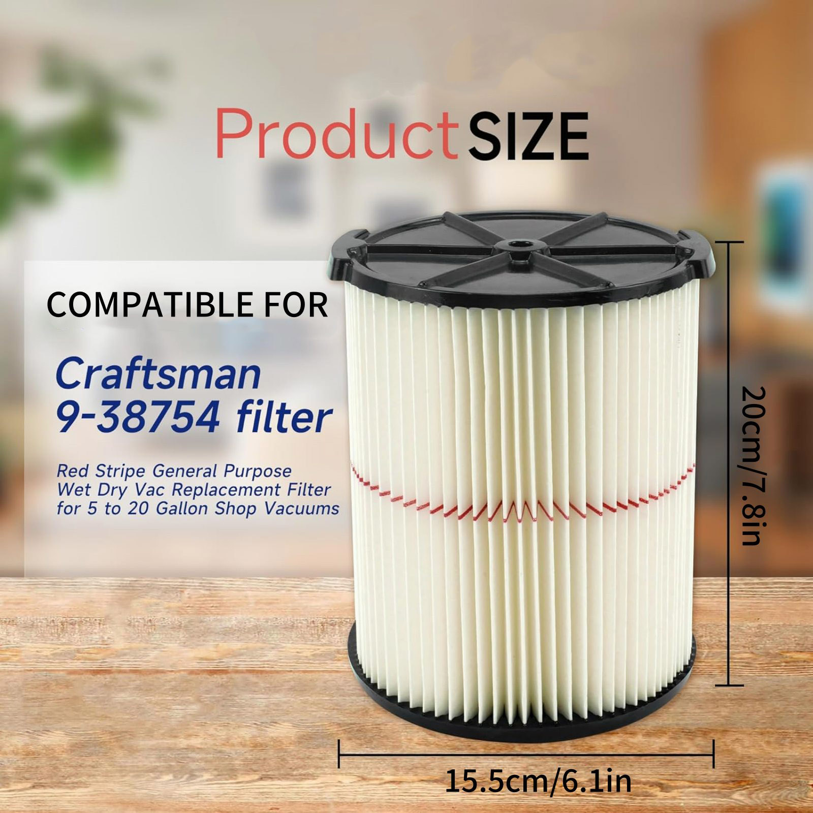 CMXZVBE38754 Vacuum Cleaner Filter For Craftsman Vacs Made 1988