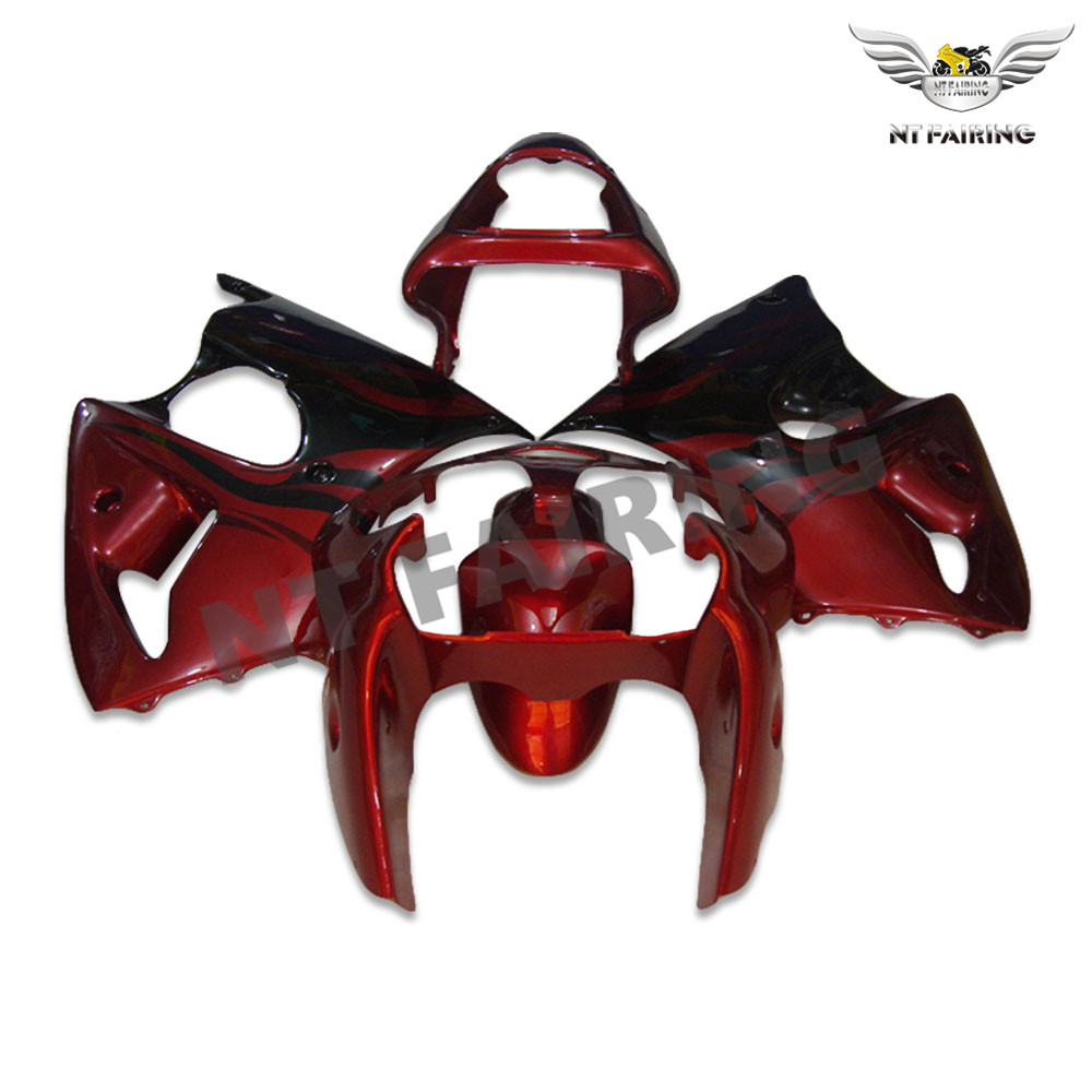 ふぃらん FD Injection Fairing Red Black Fit for Kawasaki Ninja 2000