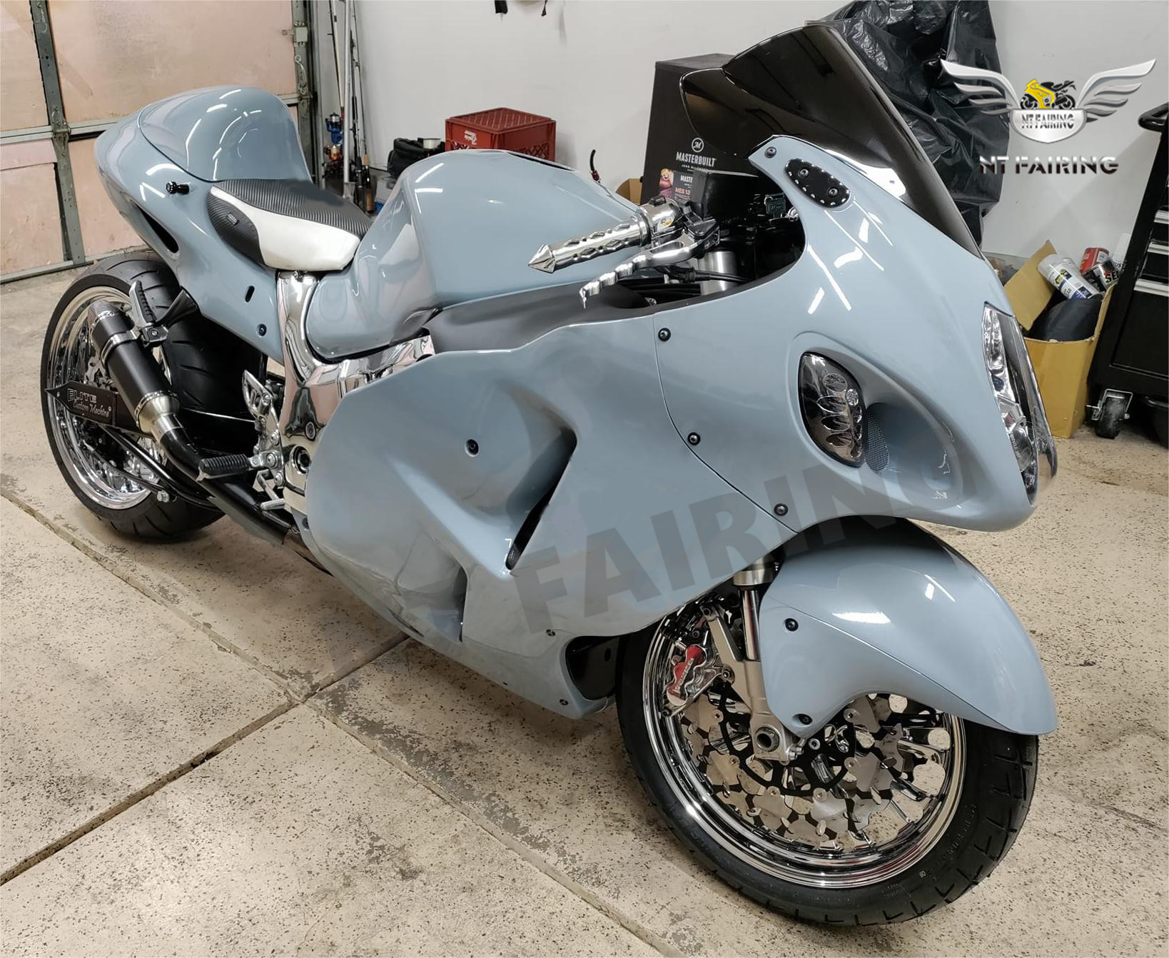 PL Gray Injection Plastic Hayabusa Fairing Fit for 1999-07