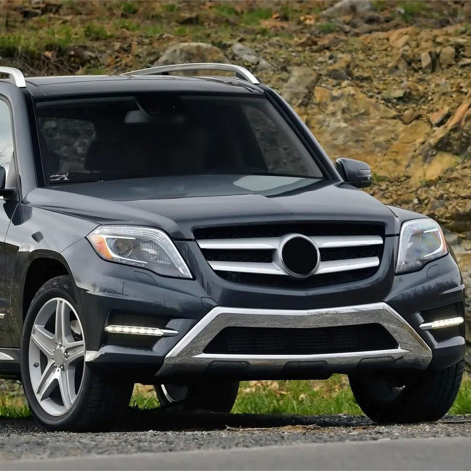 Bumper Grille Front Upper For 13-15 Mercedes-Benz GLK250/350